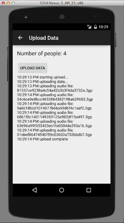data uploader mobile app